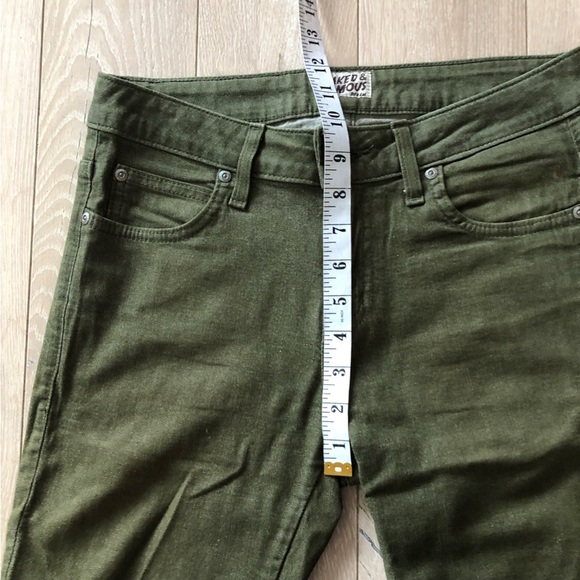 Naked & Famous Denim Skinny Guy Green Stretch Jeans Size 30 - Picture 4 of 16